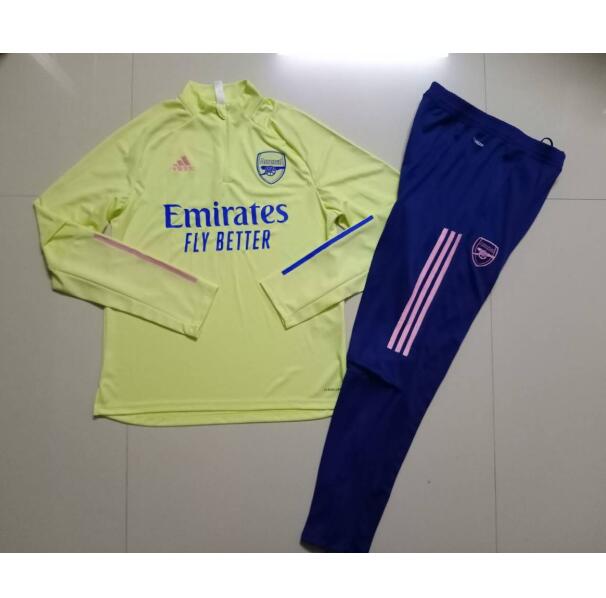 Arsenal Yellow Training Sweatshirt with Pants 2020/21